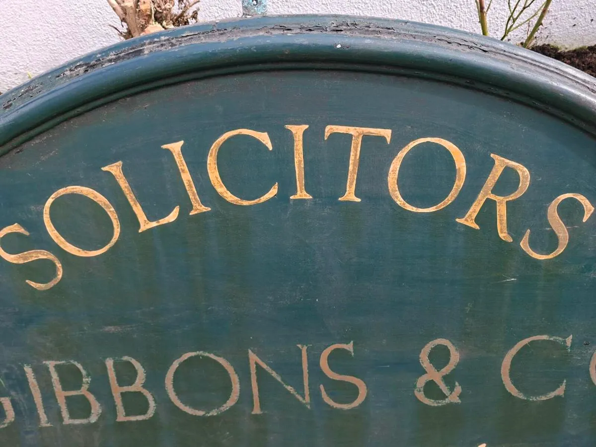 Large Old Solicitors sign - Image 3