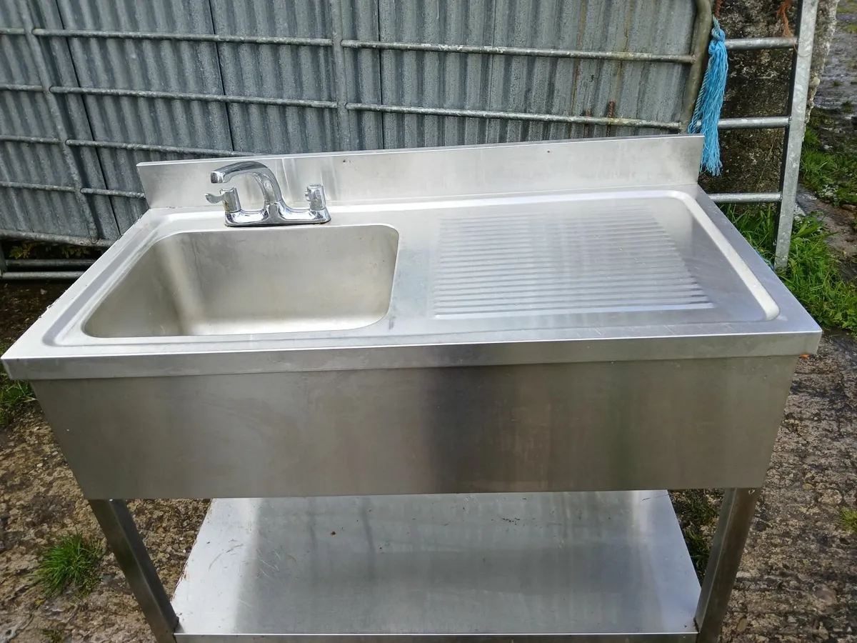 Stainless steel cabbinet sink unit complete - Image 2