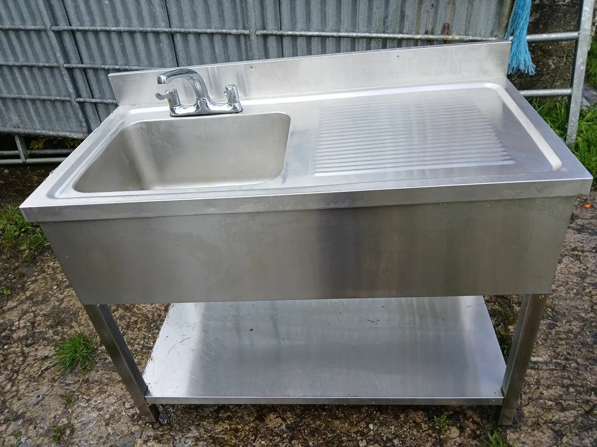 Stainless steel cabbinet sink unit complete - Image 4
