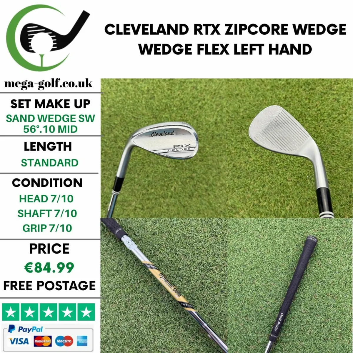 Cleveland Rtx Zipcore Wedge Sw 56°.10 Mid / Wedge - Image 1