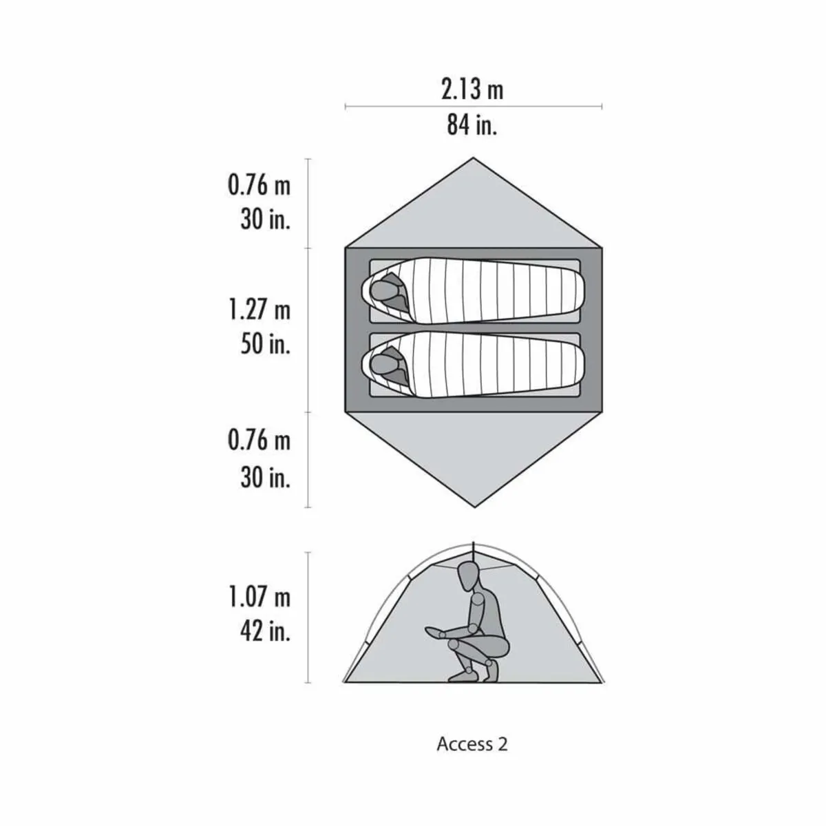 MSR Access 2 (4 season ultralight tent) - unused - Image 2