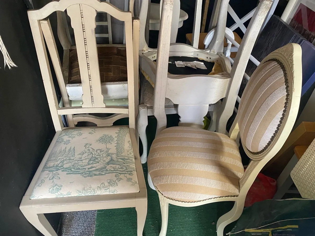 Antique chairs x 6 - Image 1