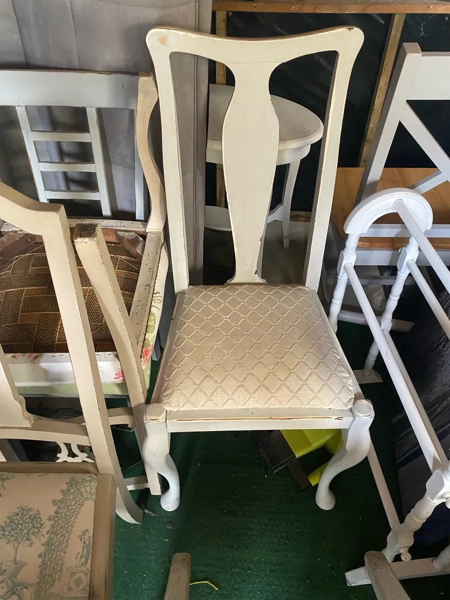 Antique chairs x 6 - Image 2