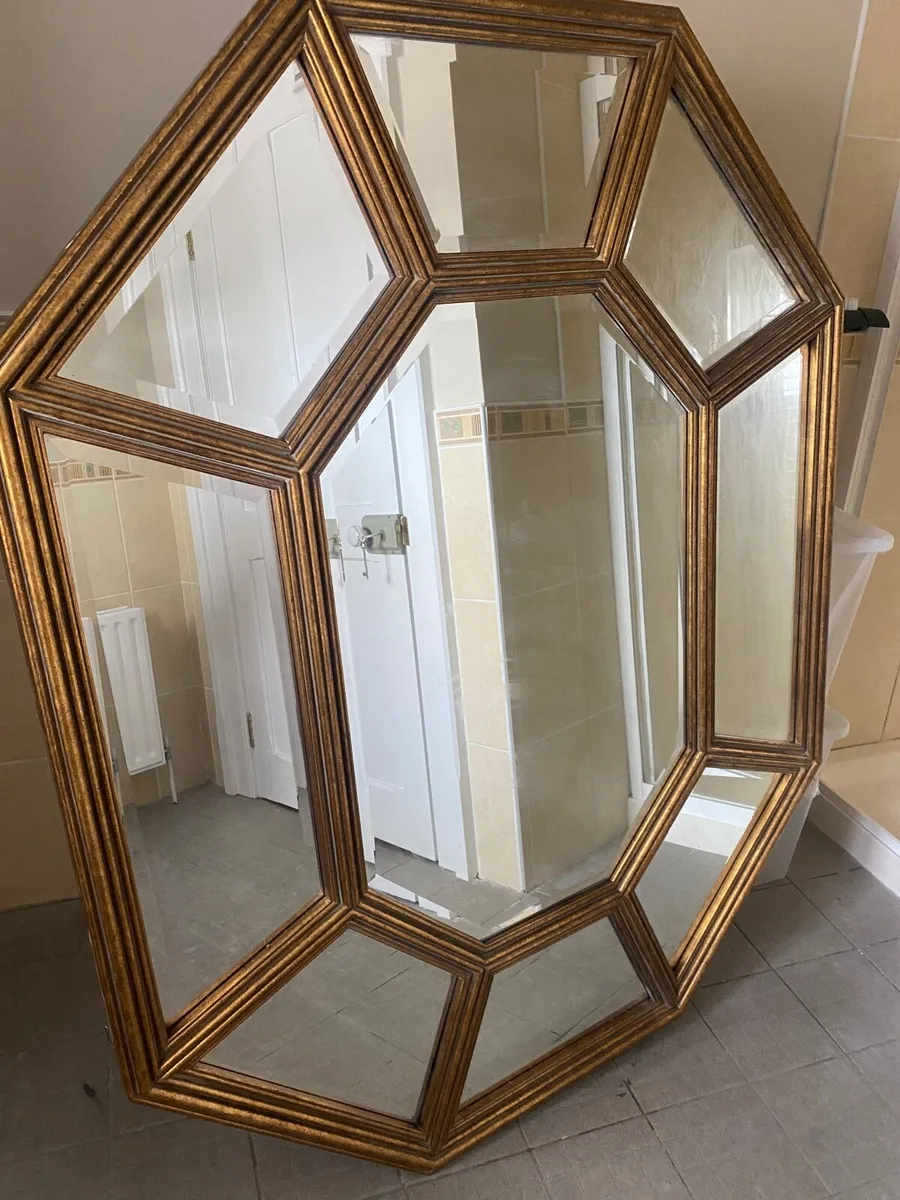 Large Gold Mirror - Image 1