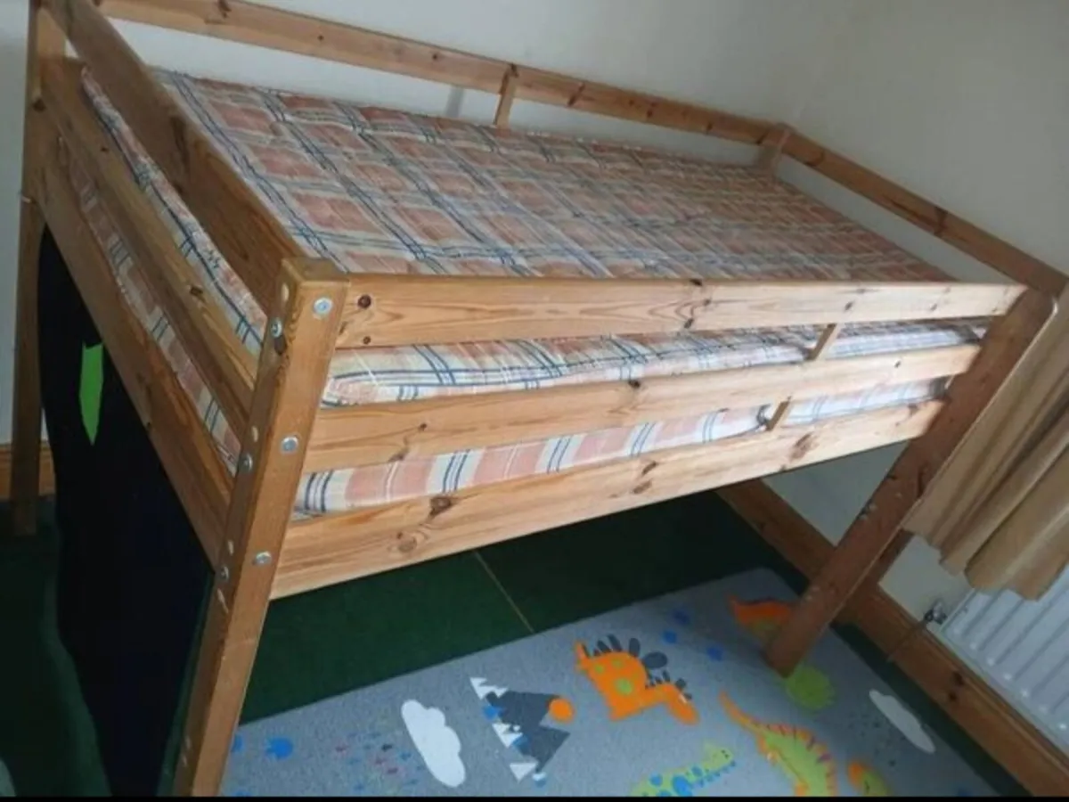 Loft bed high sleeper with mattress - Image 2