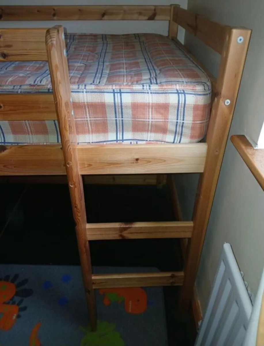Loft bed high sleeper with mattress - Image 3