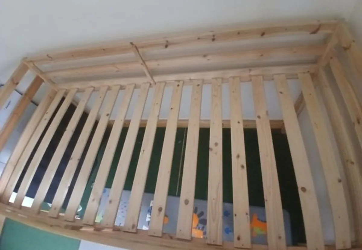 Loft bed high sleeper with mattress - Image 4