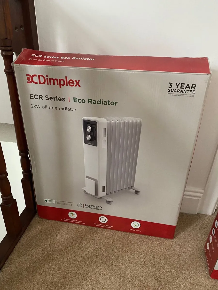 2 Electric Plug- in, free standing Radiators - Image 2