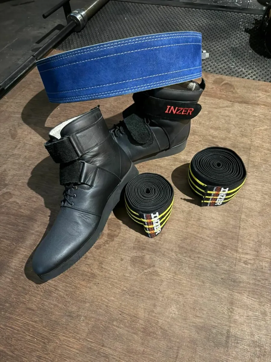 Inzer High-Top Power Shoes “The Pillar” –Black/Red - Image 3