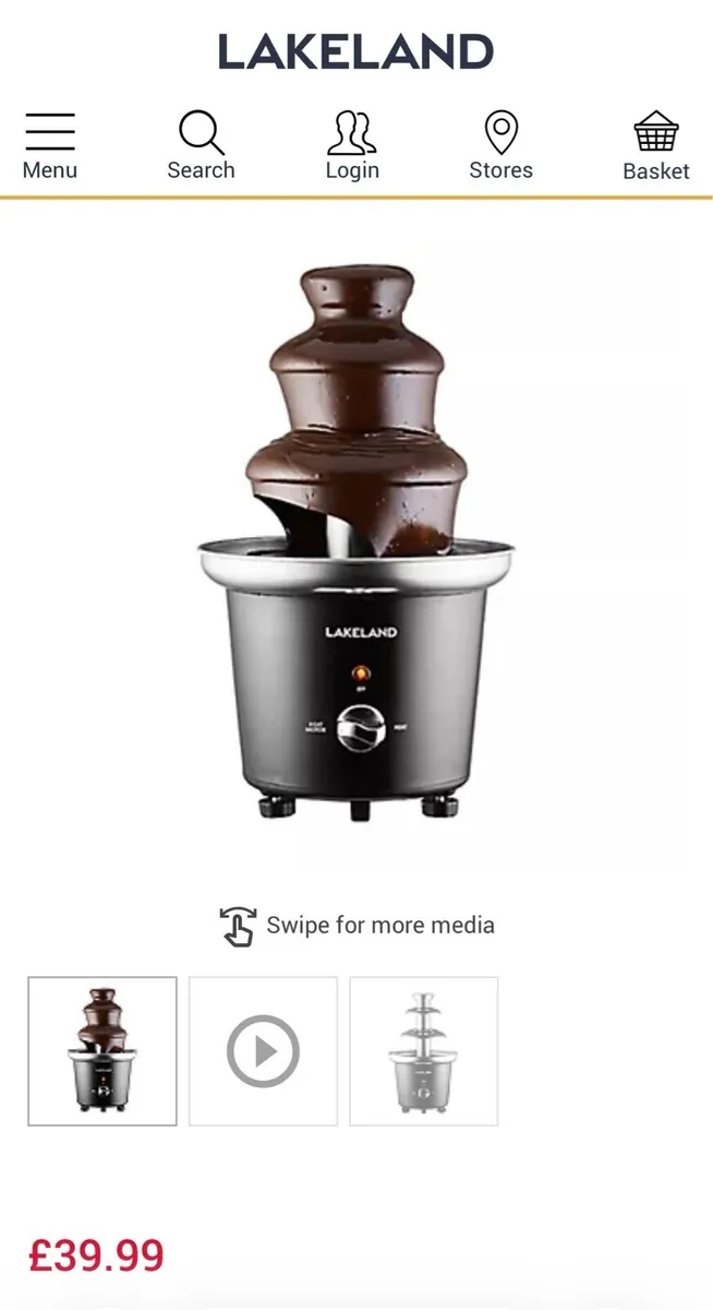Lakeland chocolate fountain - Image 1