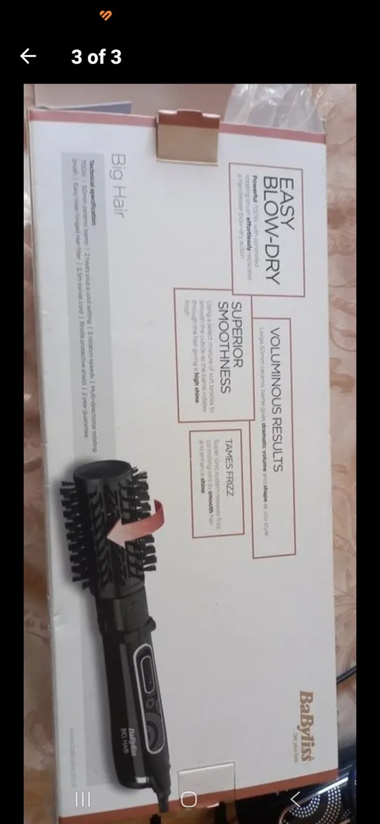 Babyliss electric blowdry brush - Image 3