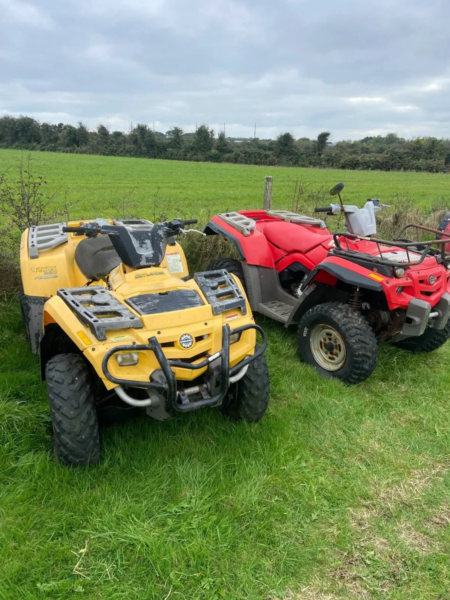 Two CAN AM Outlander quads - Image 1