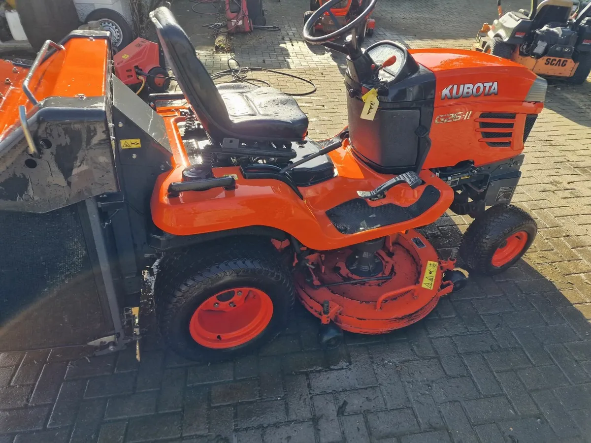 Kubota G26-II Ride on Mower Lawnmower 1000 hrs - Image 3