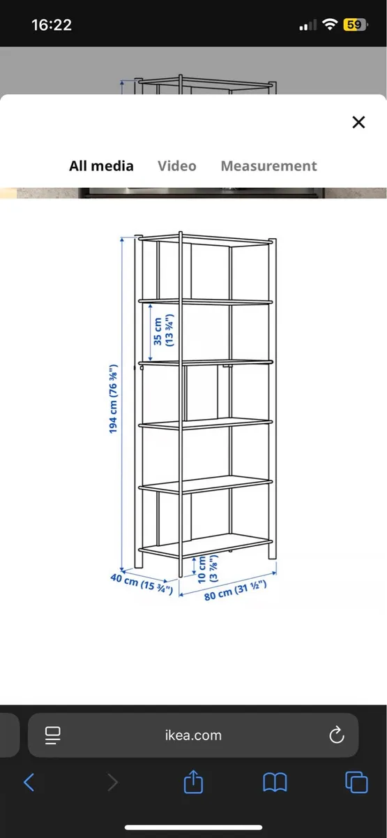 Shelf unit JÄTTESTA ikea - Image 3