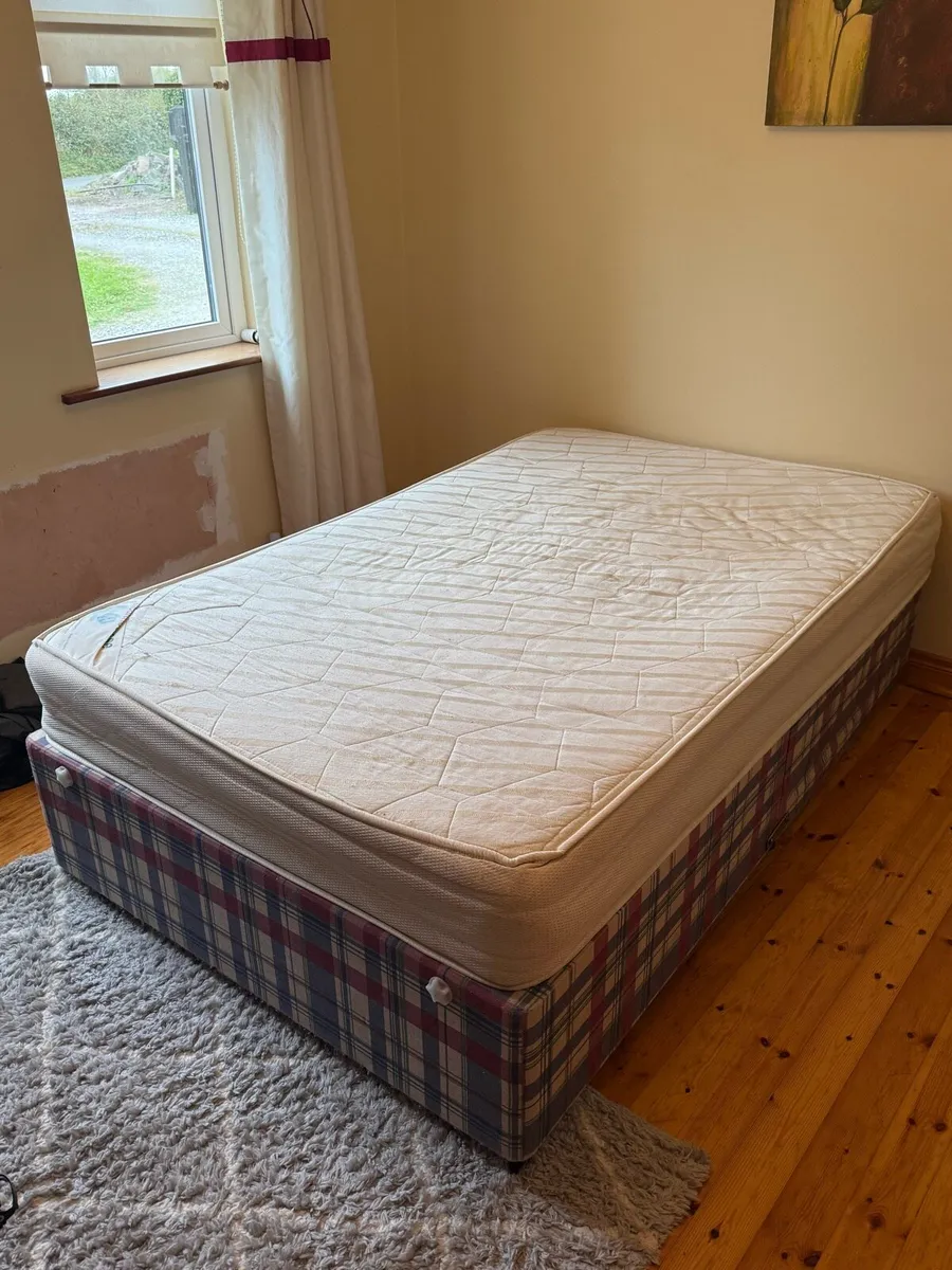 Double Bed with Mattress and Base - Image 1