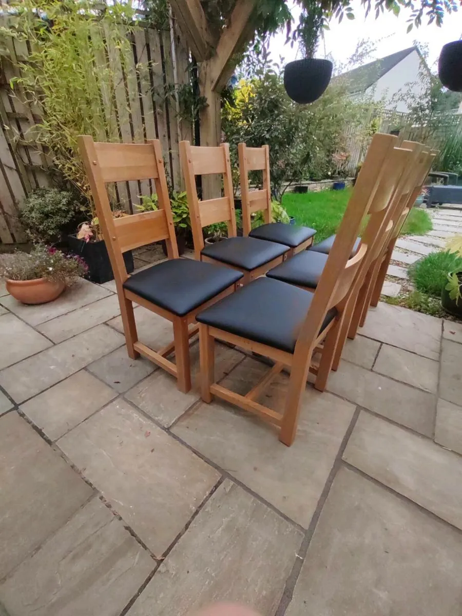 6 kitchen dining chairs - Image 1