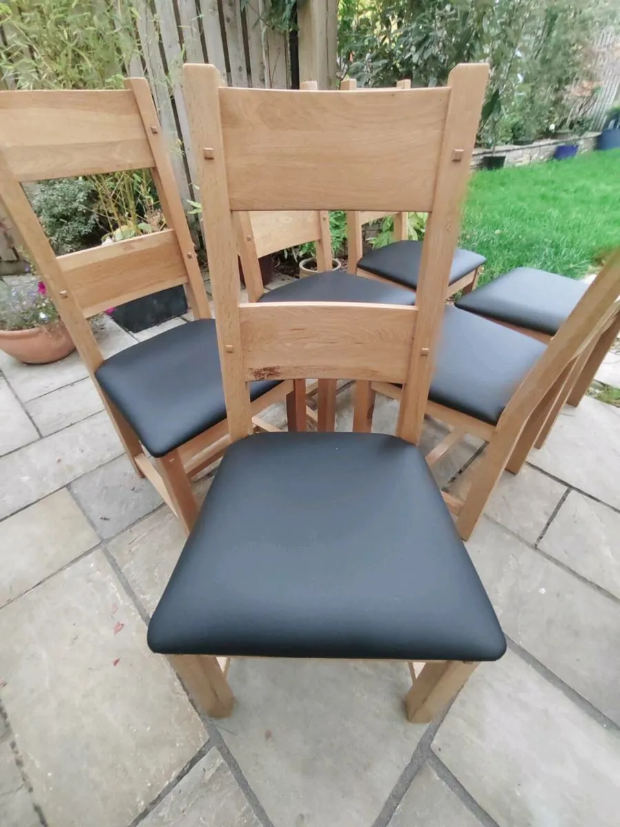 6 kitchen dining chairs - Image 2