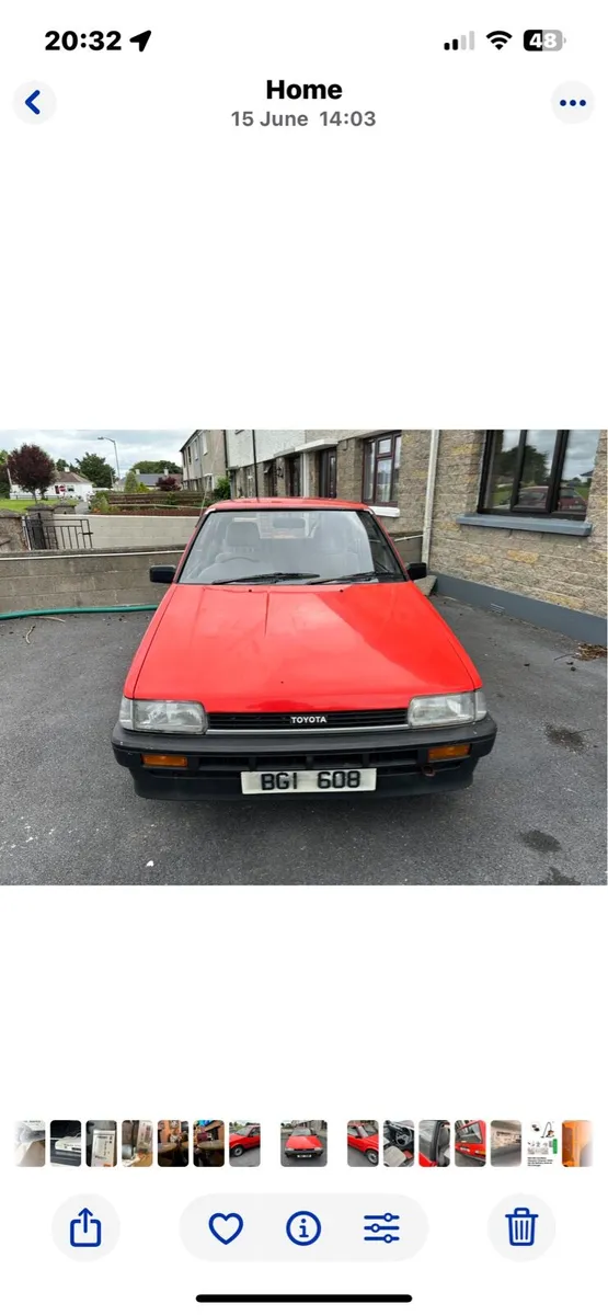 Toyota Corolla DX. Peugeot 205, - Image 2