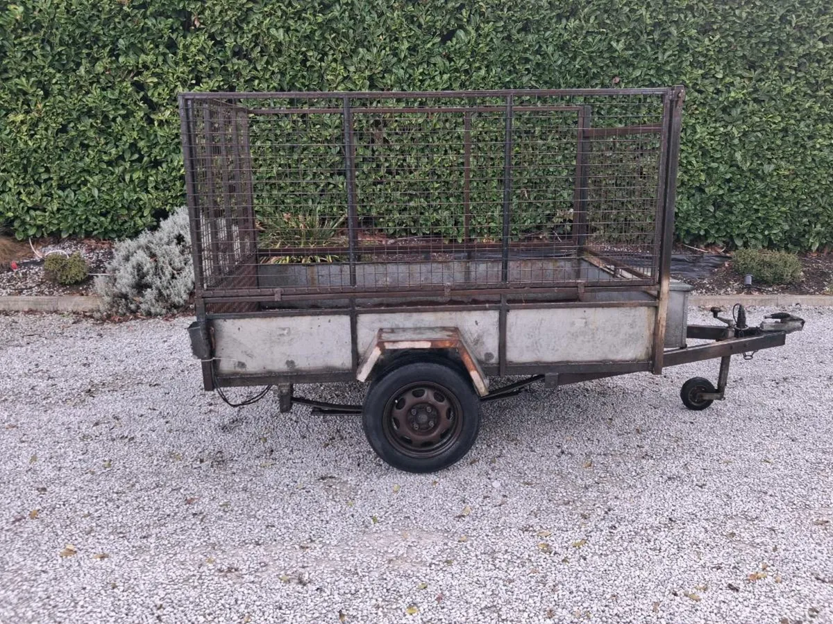 Heavy duty single axle trailer 7 x 4 ft - Image 2