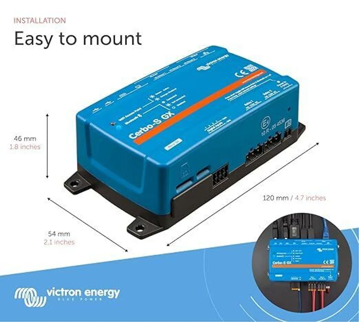 Victron Energy Cerbo-S GX for System Monitoring and Control - Simplified Connectivity with Ethernet Support - Compatible with Victron Remote Monitoring (VRM) - Image 1