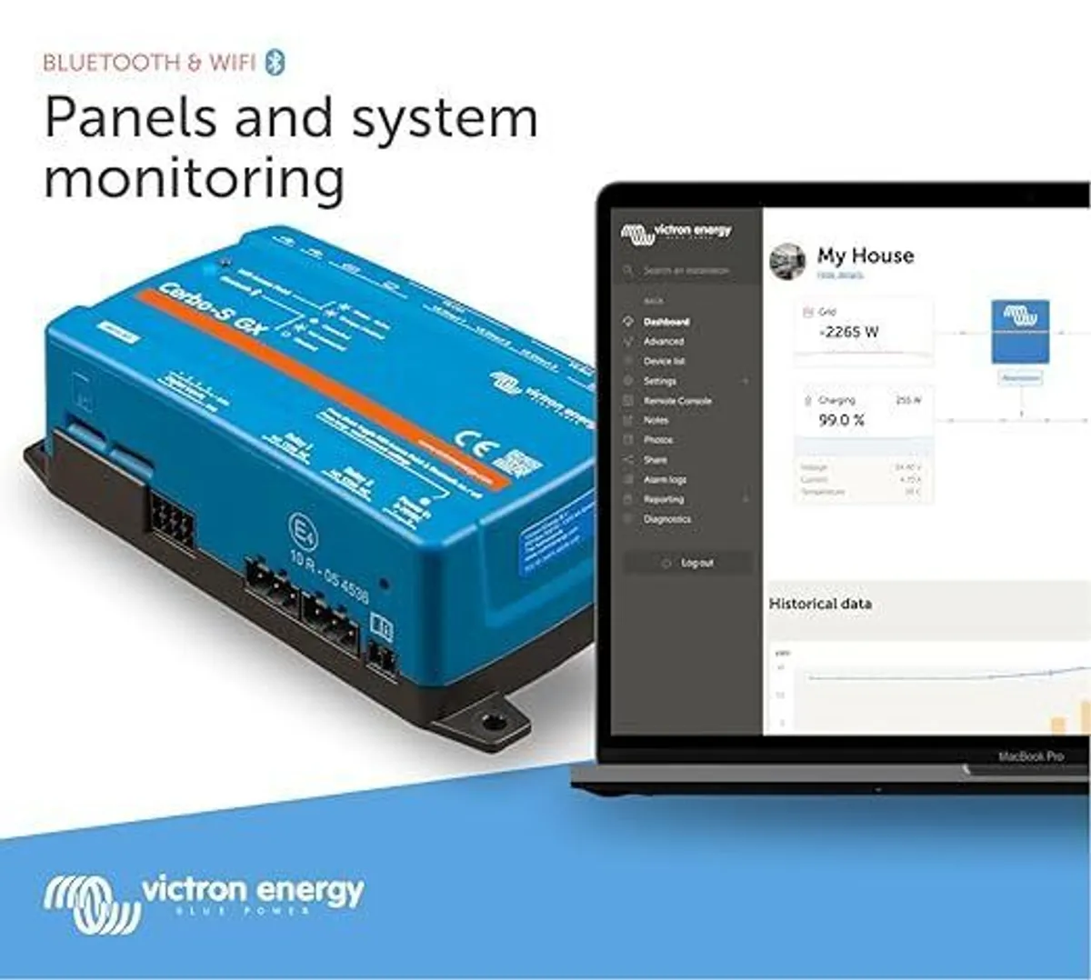 Victron Energy Cerbo-S GX for System Monitoring and Control - Simplified Connectivity with Ethernet Support - Compatible with Victron Remote Monitoring (VRM) - Image 4