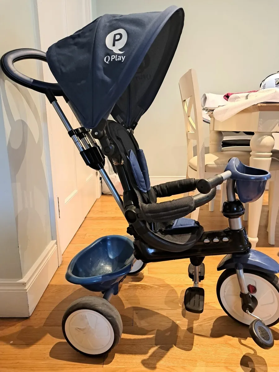 QPlay Cosy 4-in-1 Trike Dark Blue - Image 1