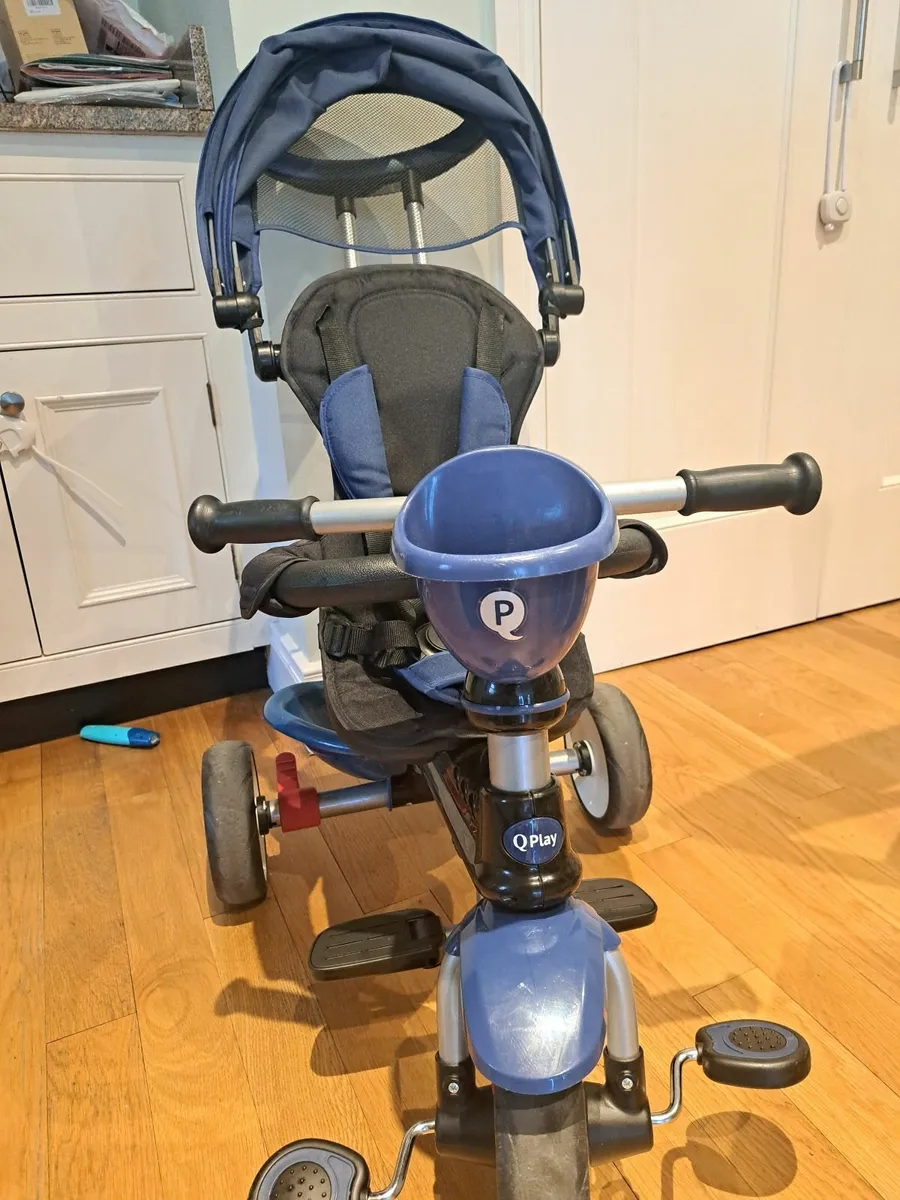 QPlay Cosy 4-in-1 Trike Dark Blue - Image 3