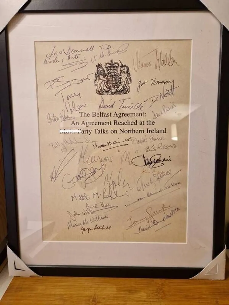 Signed copy of The Good Friday Agreement - Image 1