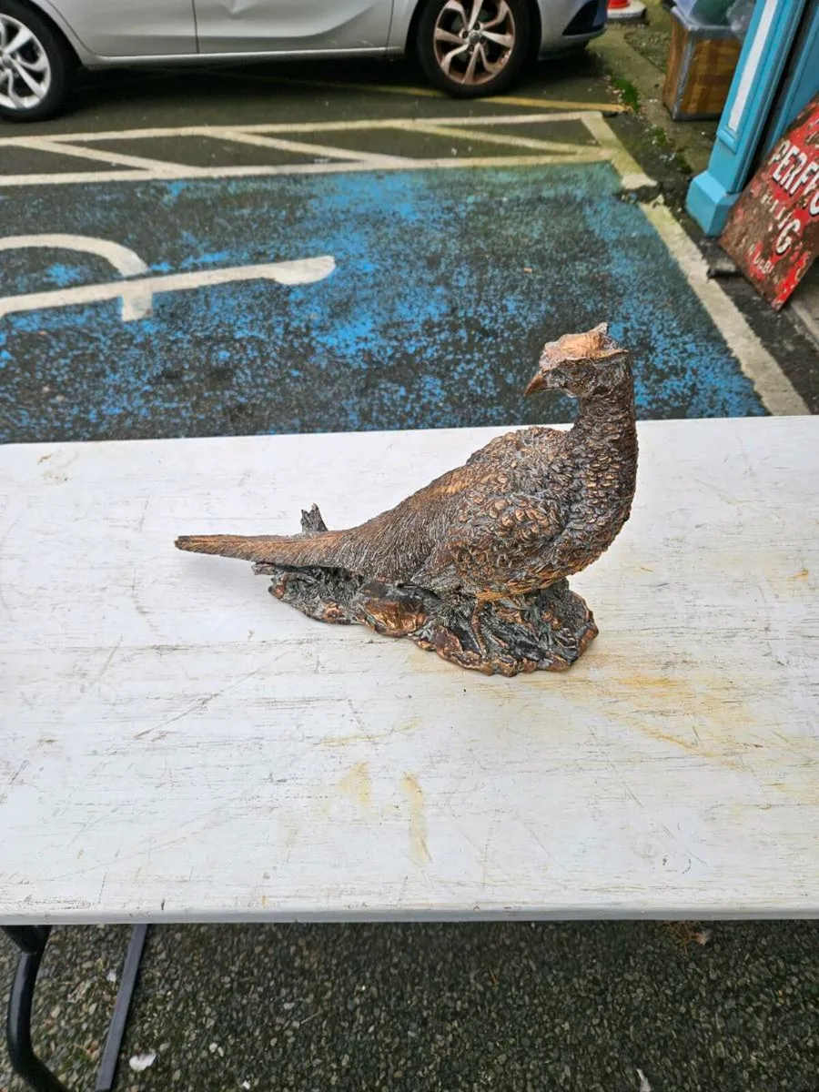 Vintage Looking Copper Effect Pheasant - Image 1