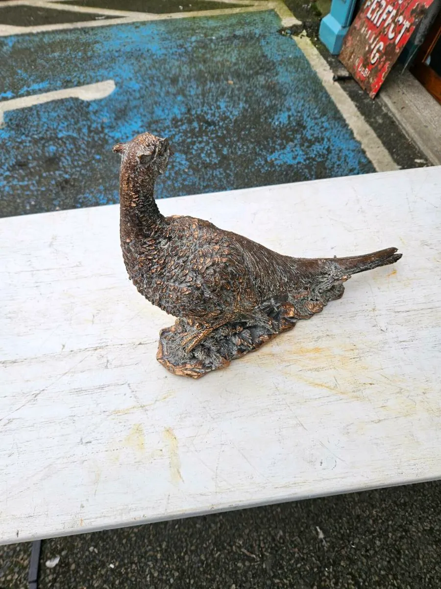 Vintage Looking Copper Effect Pheasant - Image 4