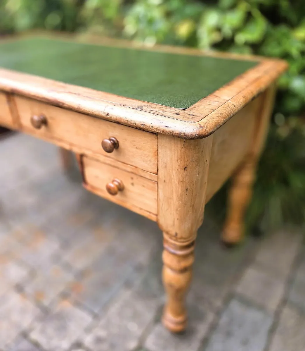 Victorian Pine Writing Table- Circa 1880 - Image 4