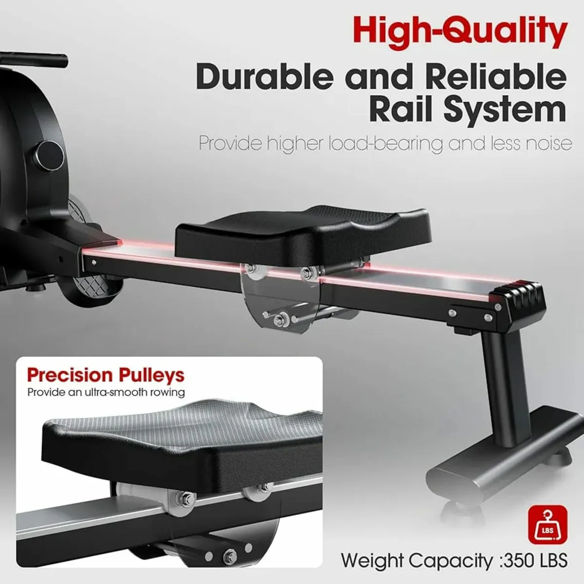 Rowing Machine APP Compatible，Indoor Exercise Equi - Image 4