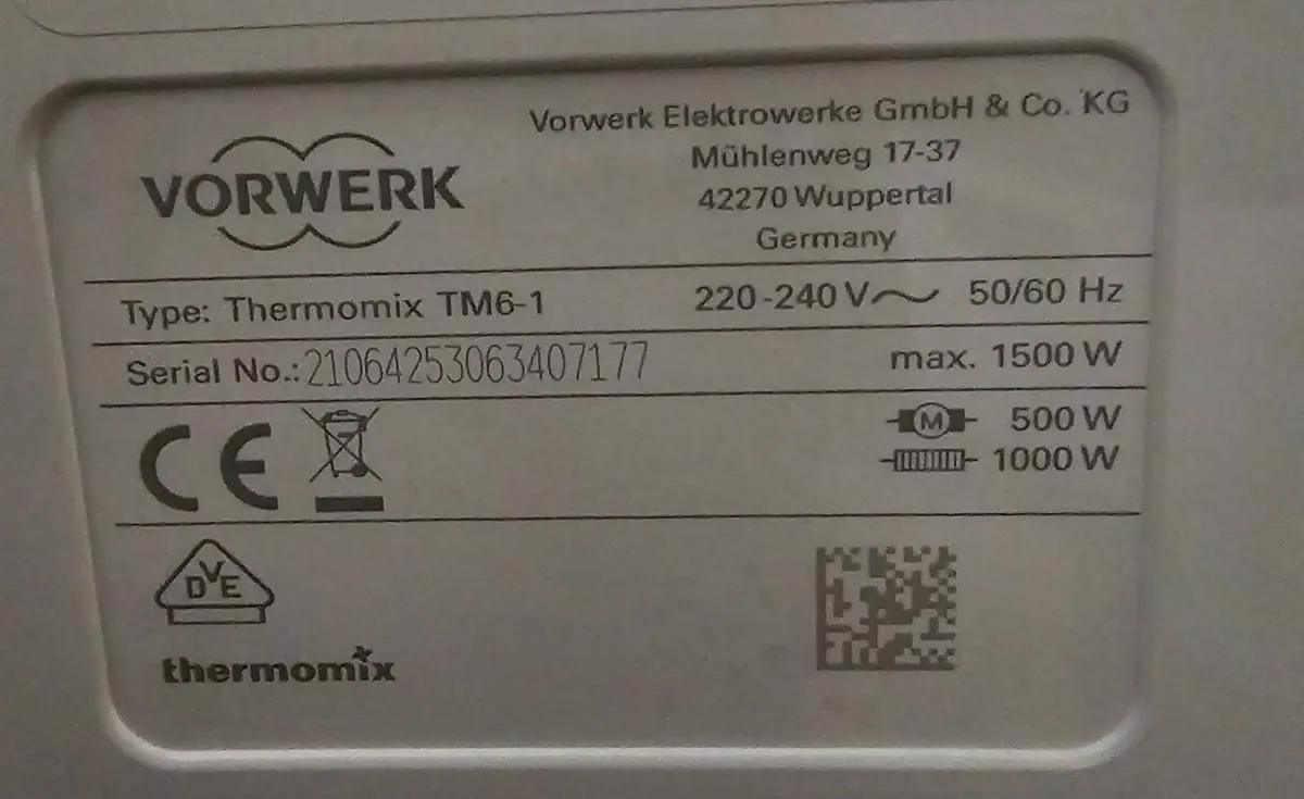 Thermomix TM6 for Sale (Original price €1200-1400) - Image 2