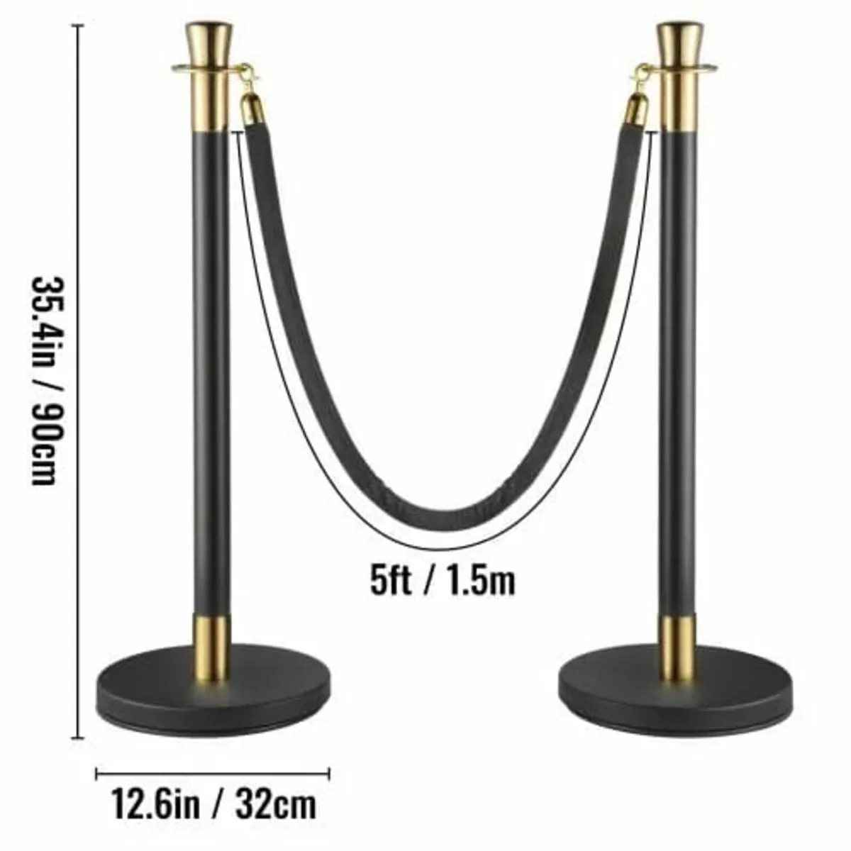 Crowd Control Stanchion, Set of 6 Pieces Stanchion - Image 4