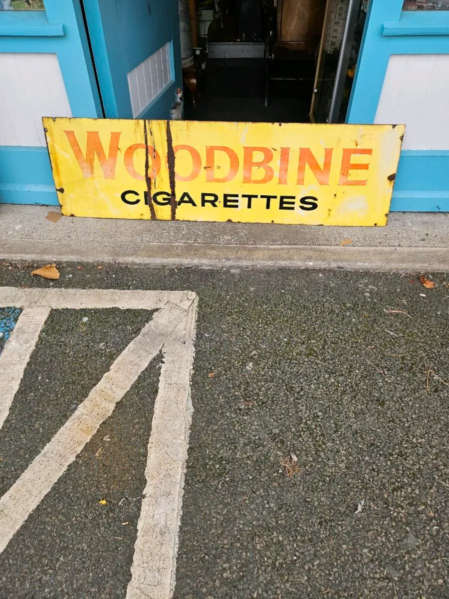 Vintage Woodbine Cigarette Sign - Image 1