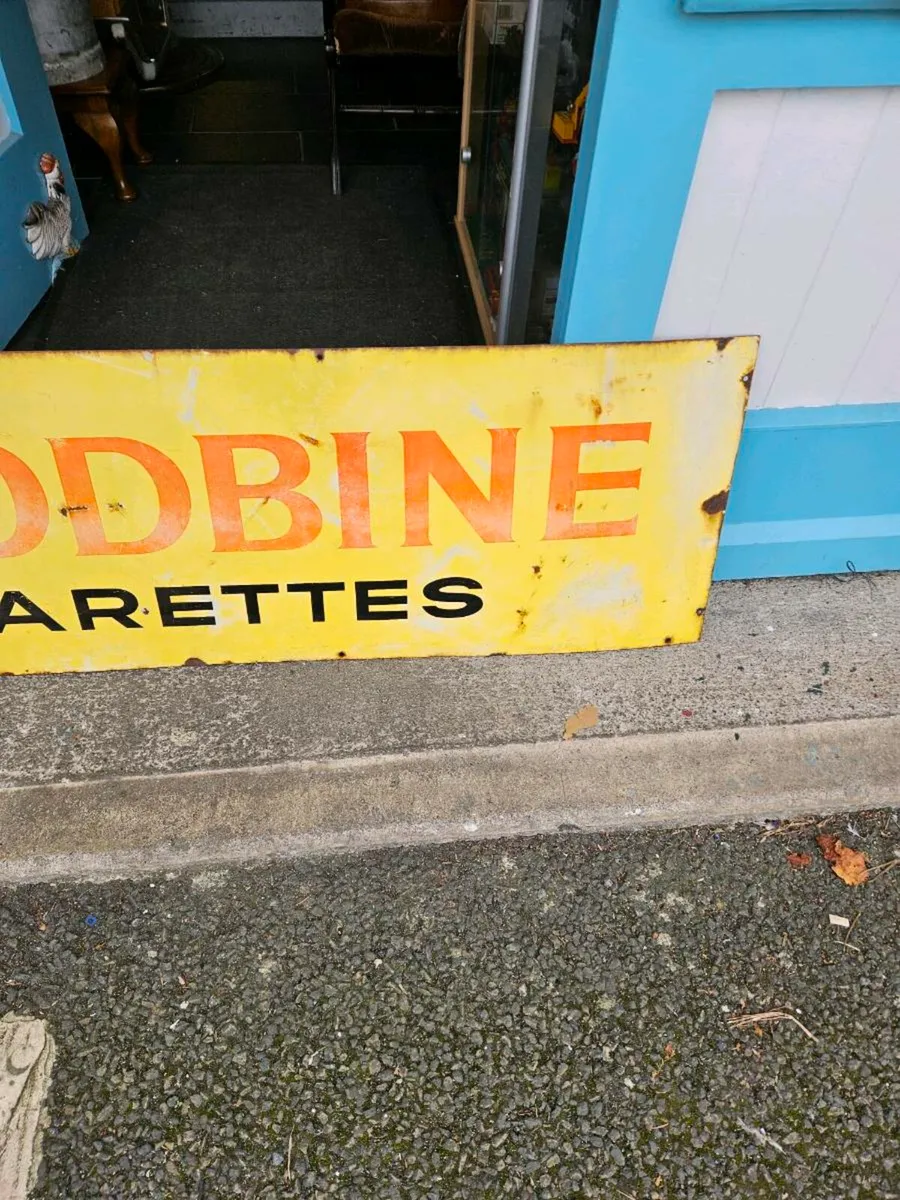 Vintage Woodbine Cigarette Sign - Image 2