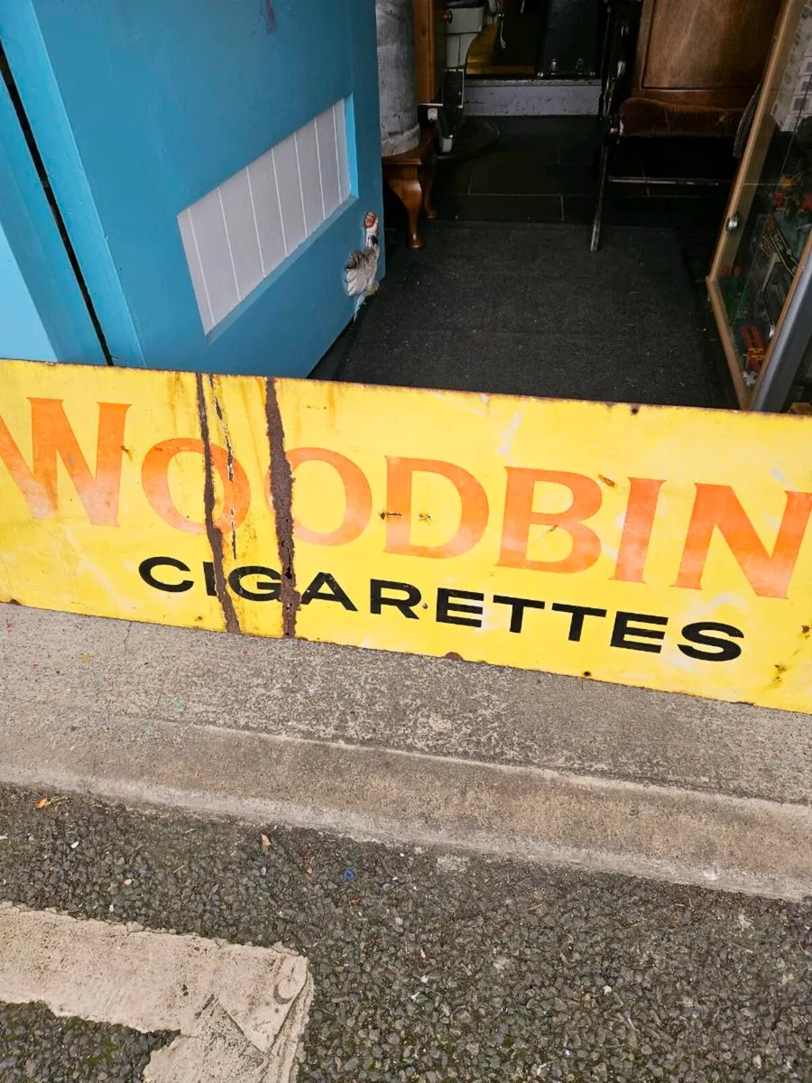Vintage Woodbine Cigarette Sign - Image 3