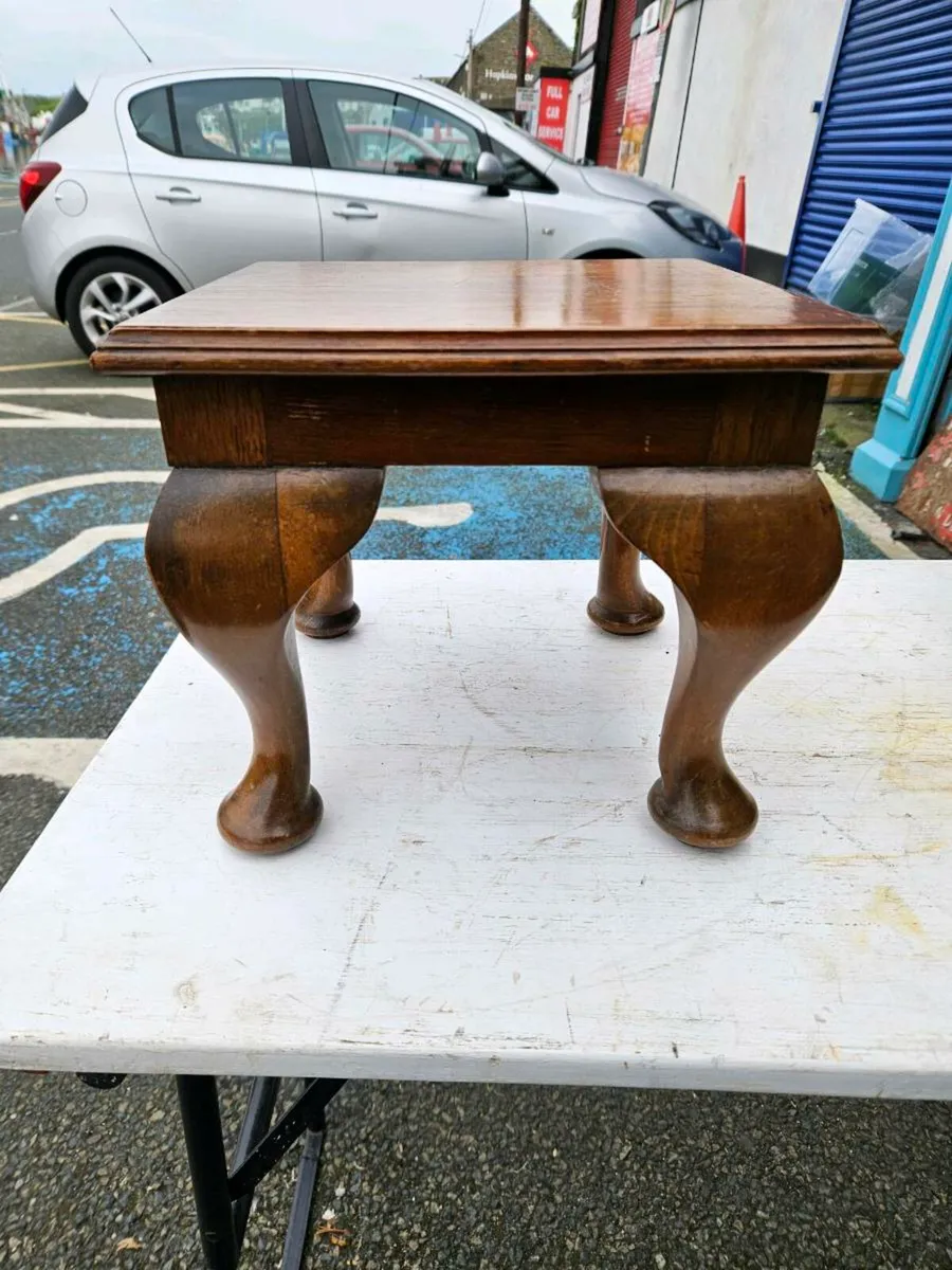 Vintage Small Table Plant Stand - Image 2