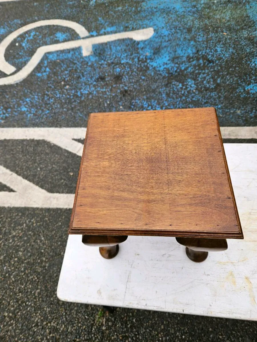 Vintage Small Table Plant Stand - Image 3