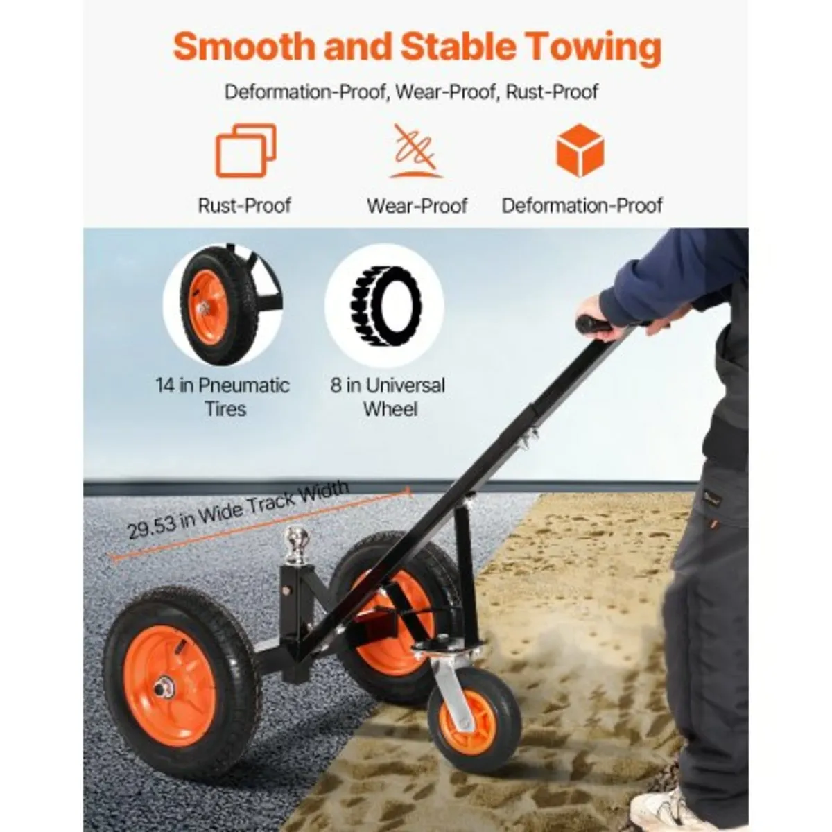 Trailer Dolly, 1000lbs Tongue Weight Capacity, Car - Image 4