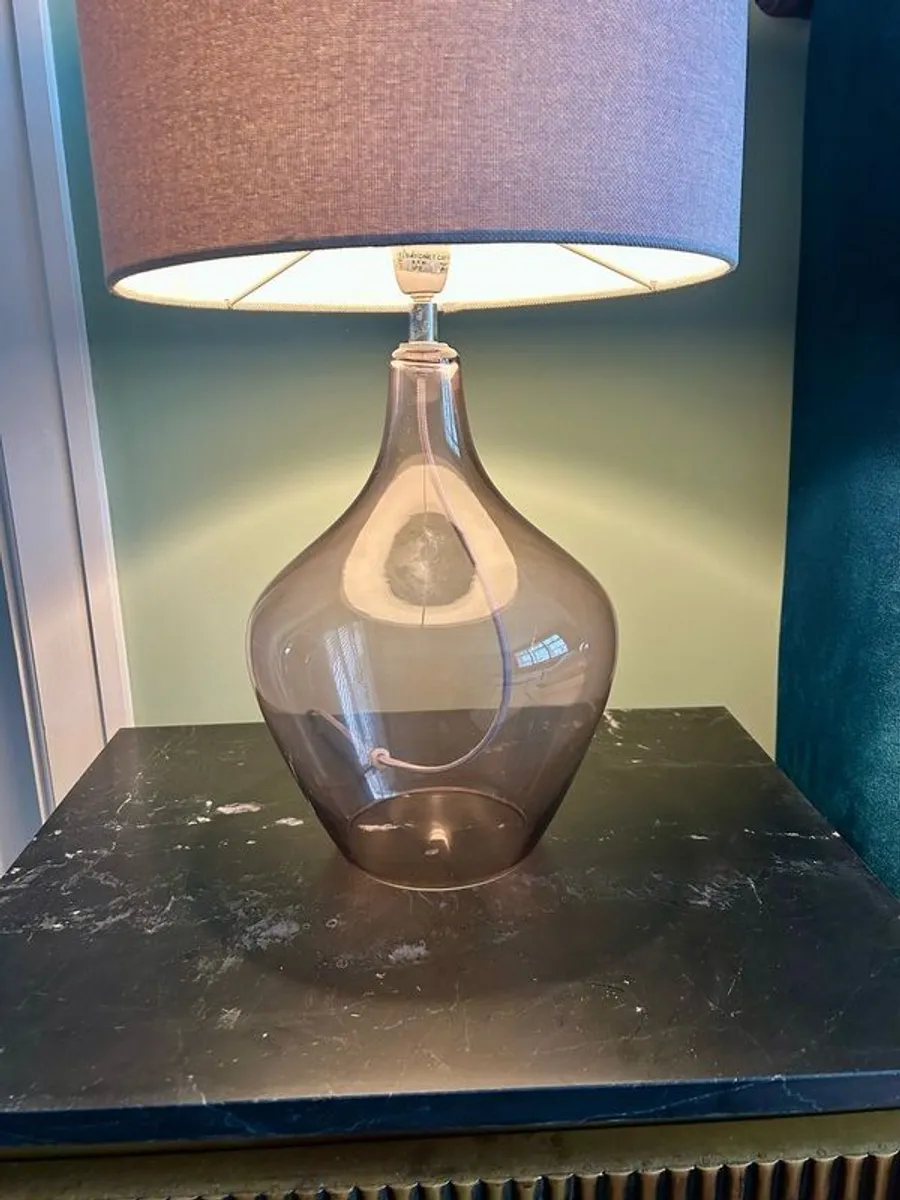 Modern Glass Table Lamp - Image 1