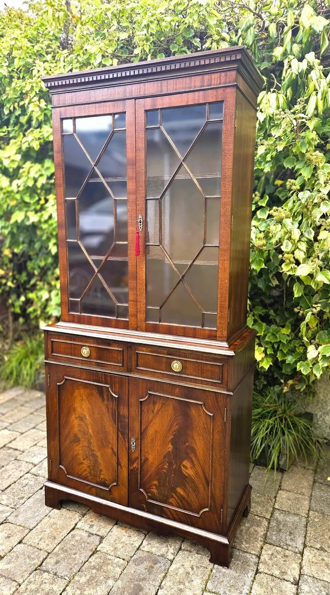 Mahogany Display Bookcase - Image 1
