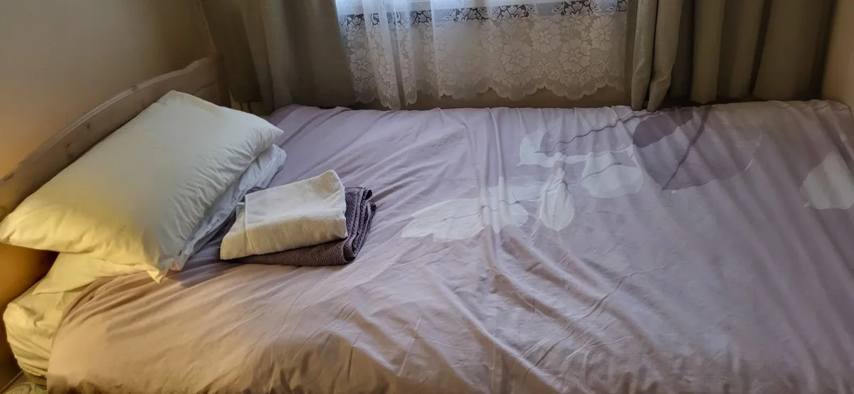 Double bed with mattress