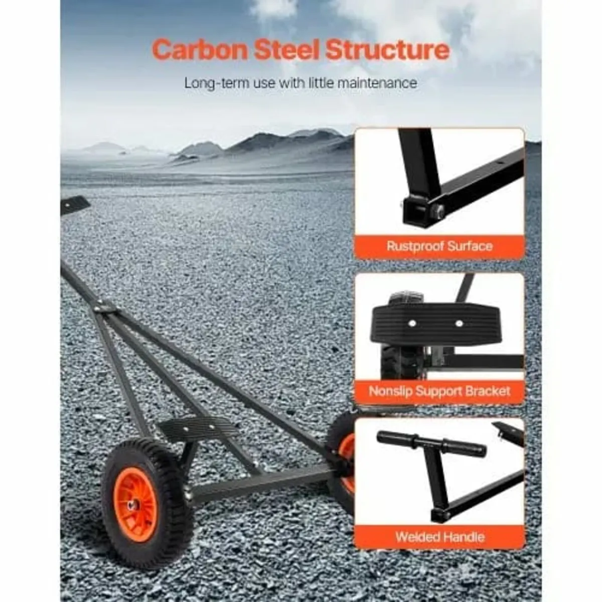 Boat Trailer Dolly, 420lbs Load Capacity, Carbon S - Image 4