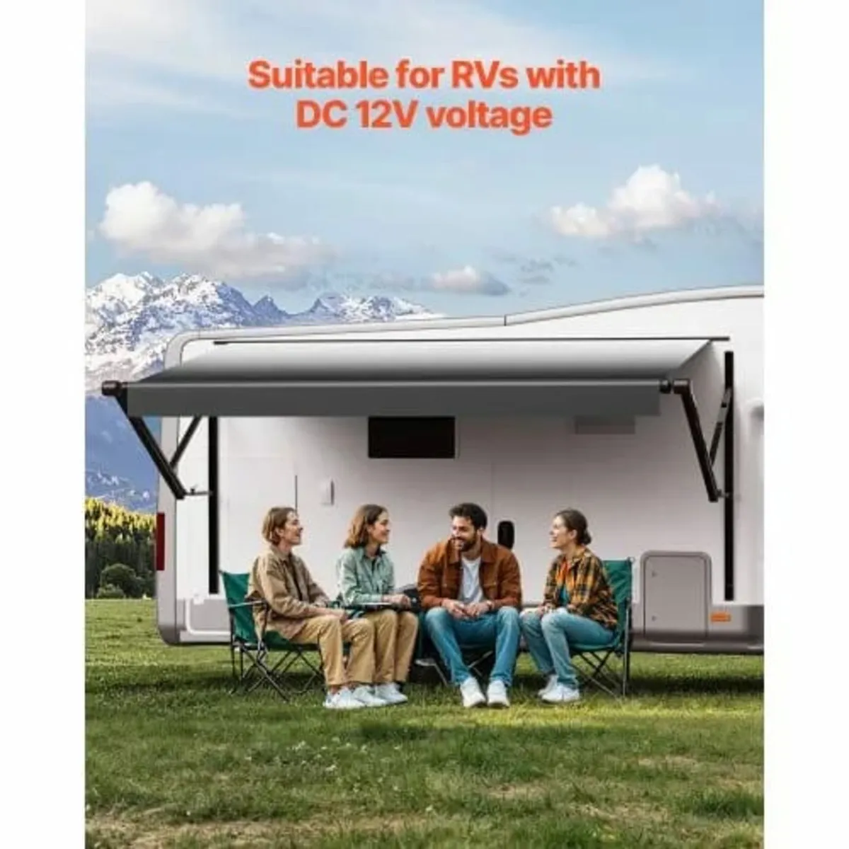 Motorized RV Awning Complete Kit, 10' Retractable - Image 2