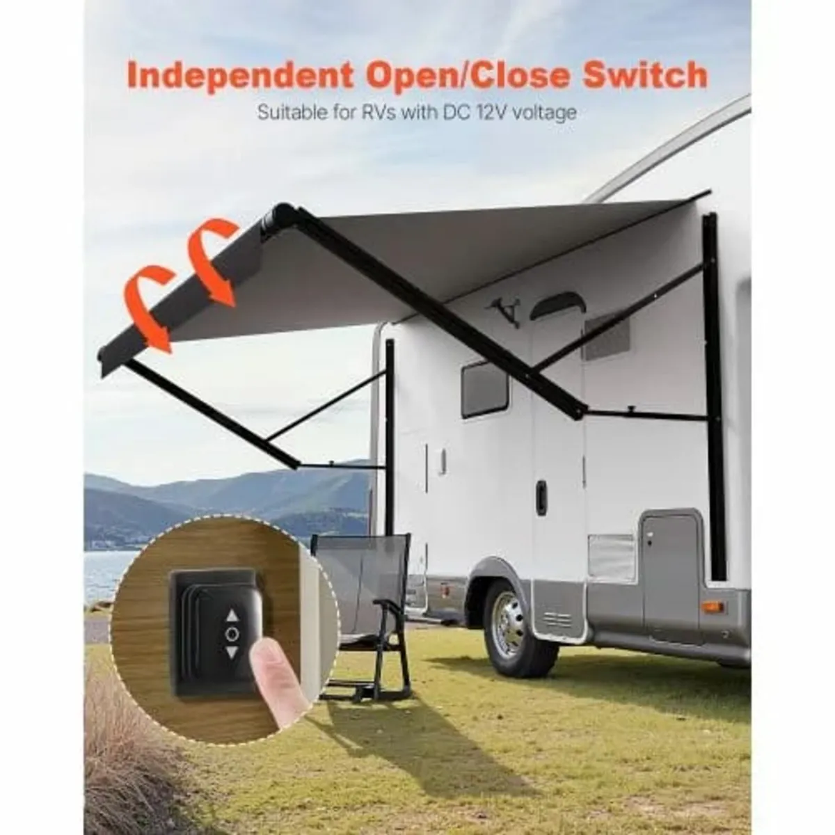 Motorized RV Awning Complete Kit, 10' Retractable - Image 3