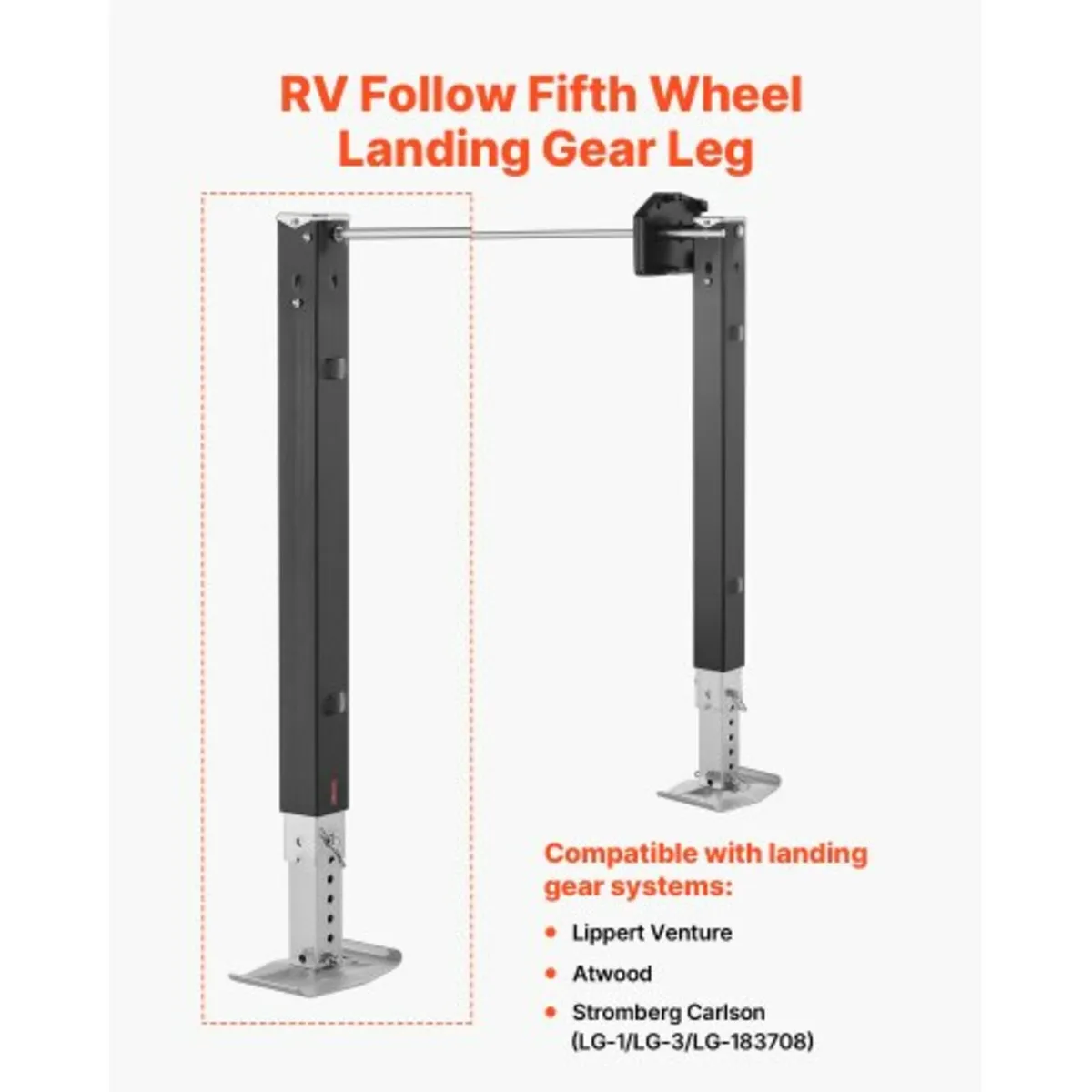 RV Follow Fifth Wheel Landing Gear Leg 179014, 825 - Image 3