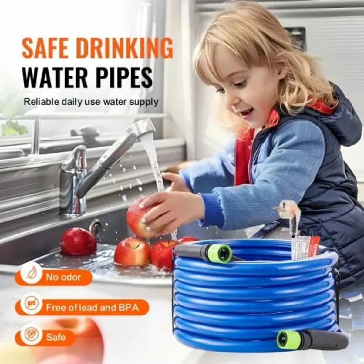 25ft Heated Water Hose for RV, Heated Drinking Wat - Image 2