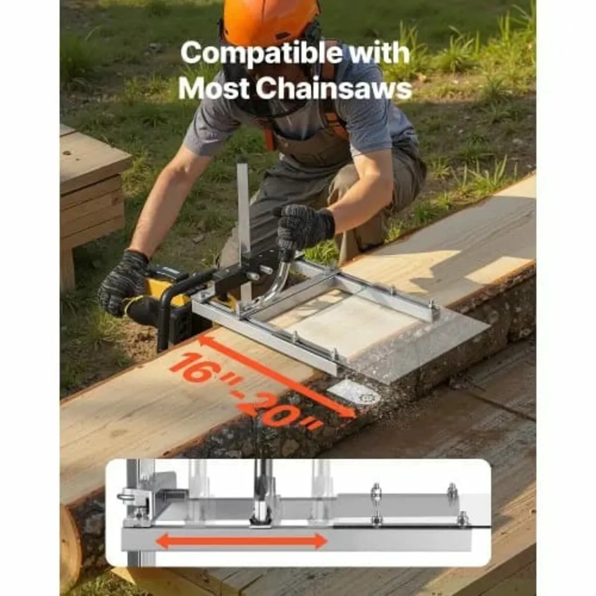 Chainsaw Mill, Portable Sawmill Fits 41-51 cm Plan - Image 4