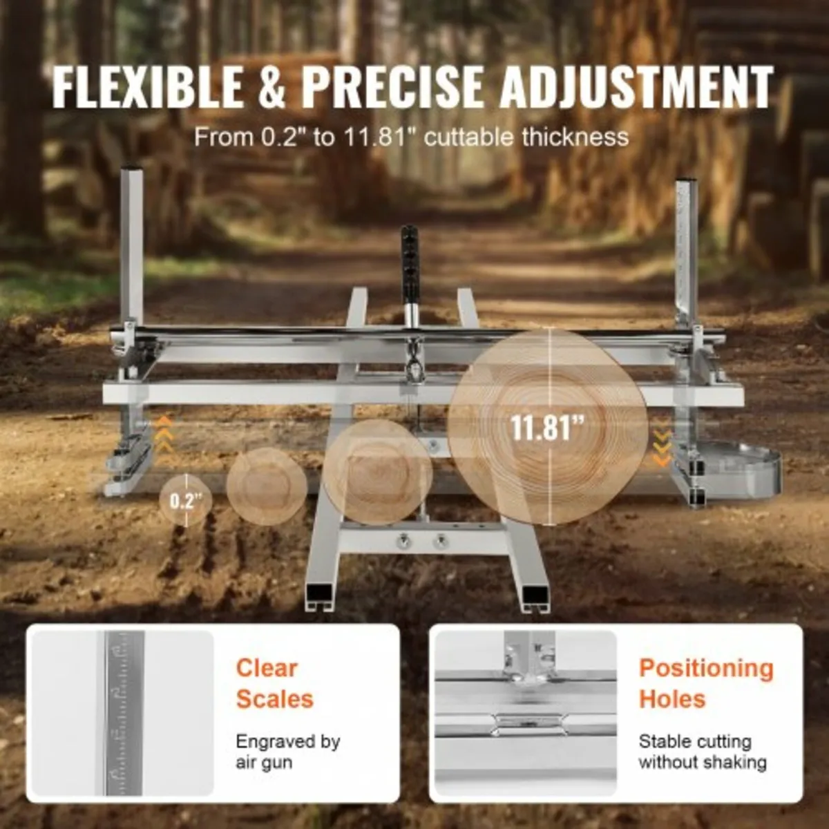 Chainsaw Mill and Rail Mill Guide System, Portable - Image 4